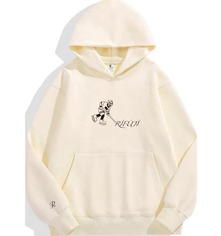 Hoodie Hockey - Crème